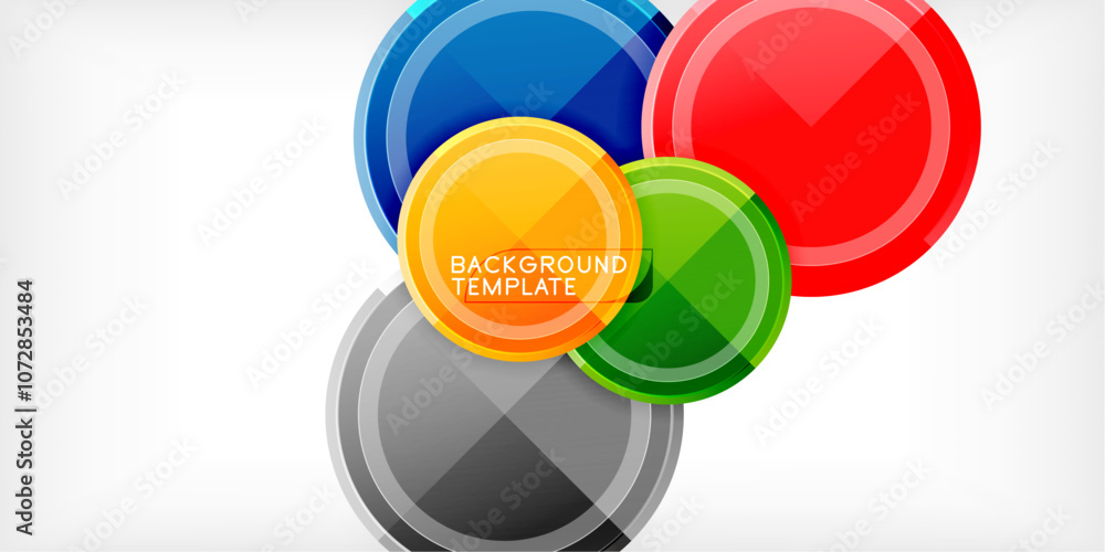 Geometric design abstract background - circles Geometric design abstract background - circles