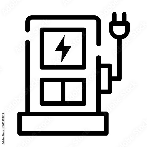 charging station Line Icon