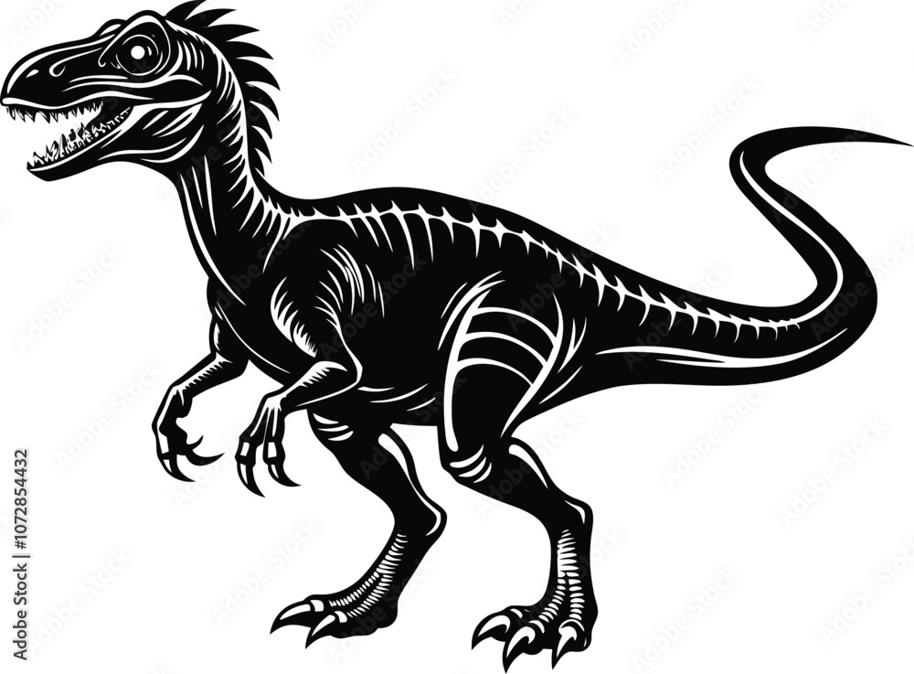 dinosaur silhouette, T-rex monster reptiles, Tyrannosaurus vector dinosaur silhouette, T-rex monster reptiles, Tyrannosaurus vector