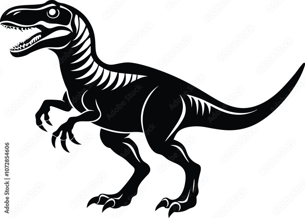 dinosaur silhouette, T-rex monster reptiles, Tyrannosaurus vector dinosaur silhouette, T-rex monster reptiles, Tyrannosaurus vector