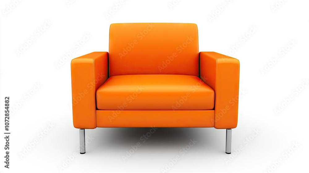 Bright and Modern Orange Armchair Ideal for Contemporary Living Spaces, Stylish Lifestyles, and Bold Interior Design Themes Bright and Modern Orange Armchair Ideal for Contemporary Living Spaces, Stylish Lifestyles, and Bold Interior Design Themes