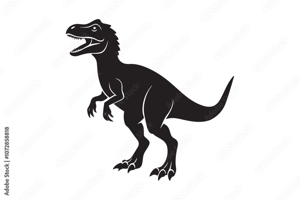Fototapeta premium Dinosaurs Silhouette vector illustration, Dinosaurs Silhouette, Dinosaurs Silhouette Bundle 