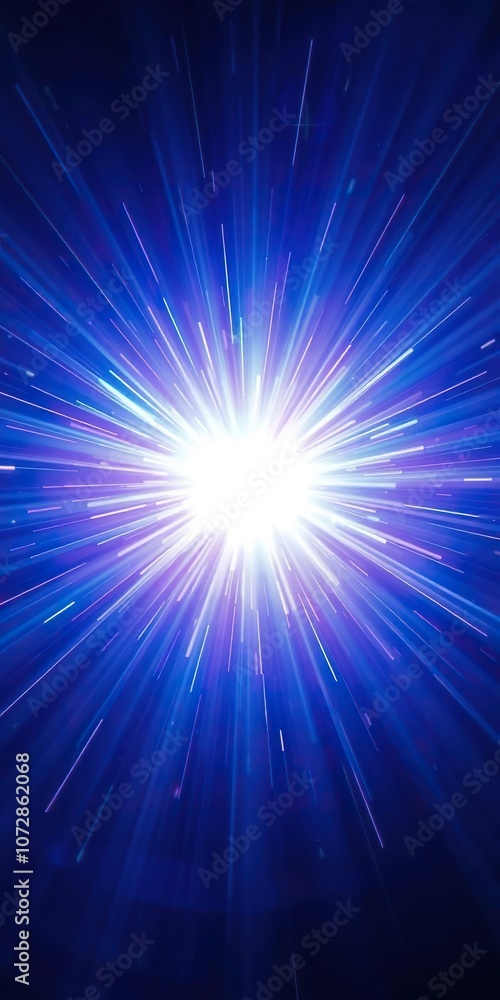 Blue light burst explosion with vibrant rays and beams, energy, speed, beams Blue light burst explosion with vibrant rays and beams, energy, speed, beams