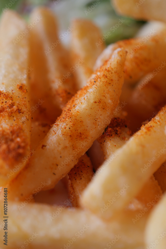 detail shot of French Fries on table detail shot of French Fries on table