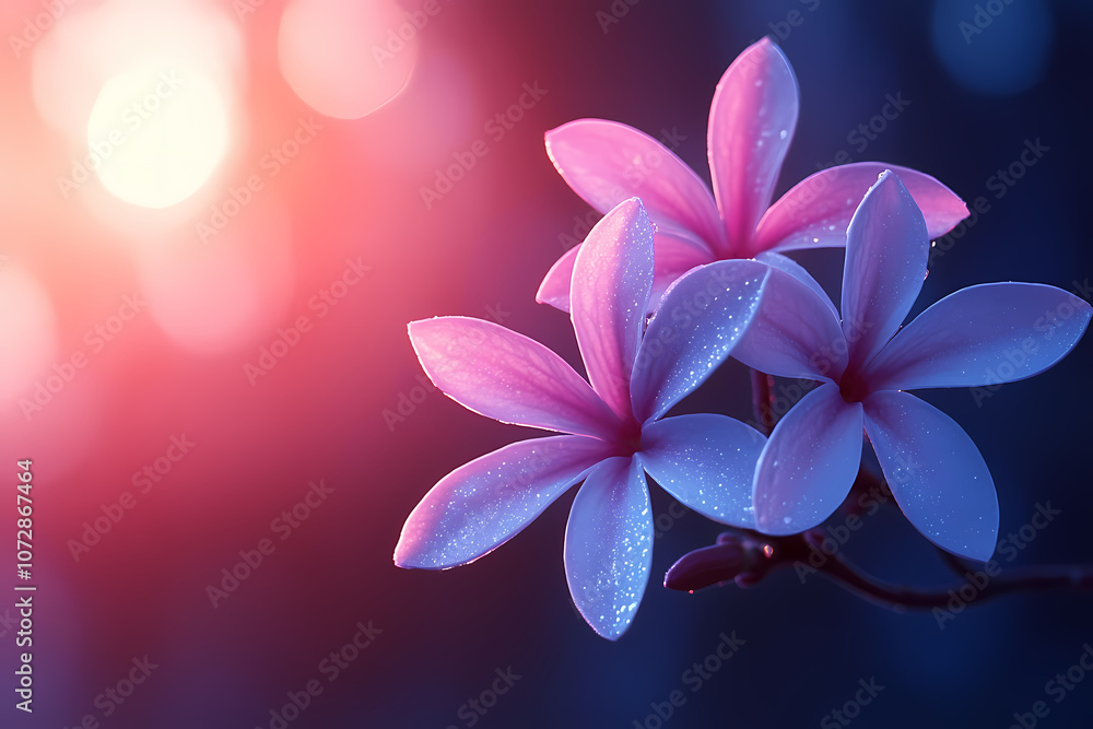 Peach and light lilac tones with delicate spring flowers set against an abstract background. Peach and light lilac tones with delicate spring flowers set against an abstract background.