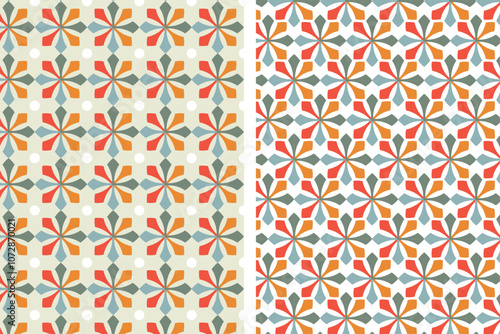 Modern stylish texture and wrapping elegance floral prints. Minimal Vector seamless pattern design. Repeating geometric vector shapes artwork. 