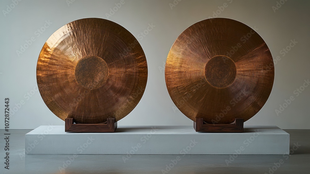 Two Bronze Discs
