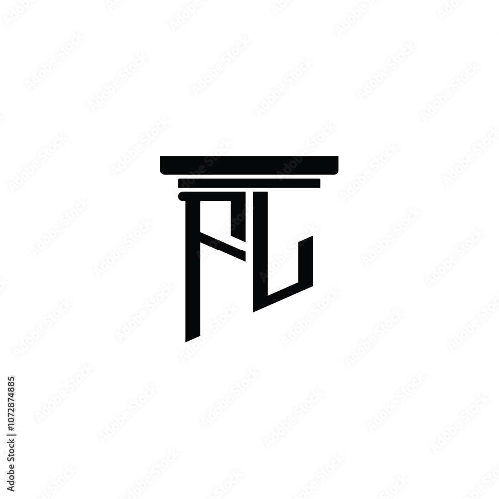 FL monogram logo design letter text name symbol monochrome logotype alphabet character simple logo FL monogram logo design letter text name symbol monochrome logotype alphabet character simple logo