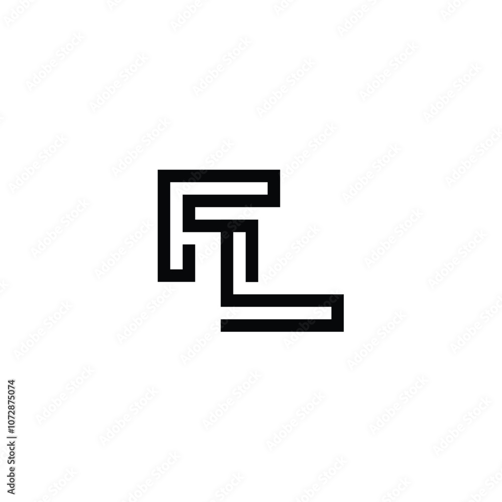 FL monogram logo design letter text name symbol monochrome logotype alphabet character simple logo FL monogram logo design letter text name symbol monochrome logotype alphabet character simple logo