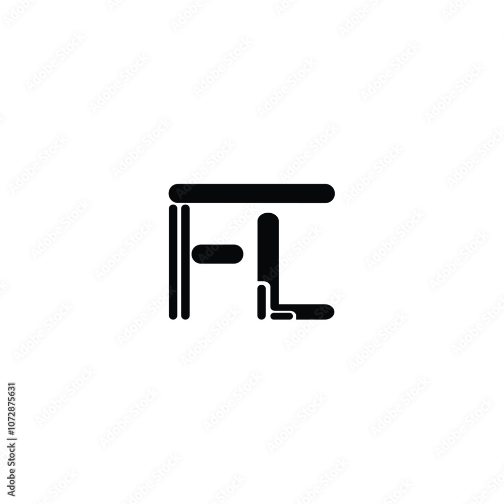 FL monogram logo design letter text name symbol monochrome logotype alphabet character simple logo FL monogram logo design letter text name symbol monochrome logotype alphabet character simple logo
