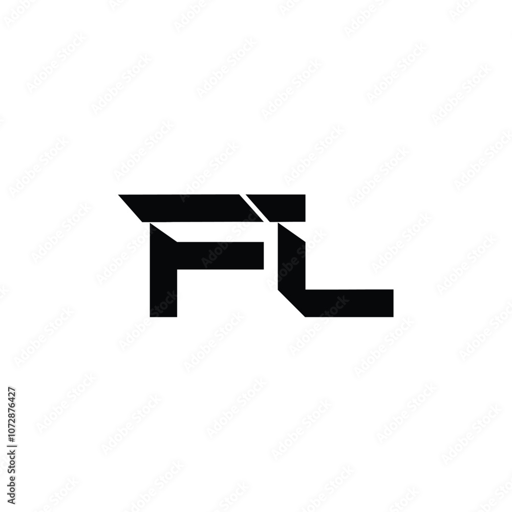 FL monogram logo design letter text name symbol monochrome logotype alphabet character simple logo FL monogram logo design letter text name symbol monochrome logotype alphabet character simple logo