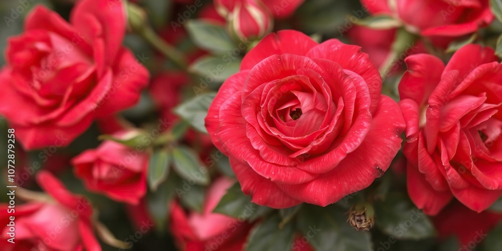 Natural fresh red rose flower background with vibrant petals, soft focus, and delicate leaves, background, fresh, leaves Natural fresh red rose flower background with vibrant petals, soft focus, and delicate leaves, background, fresh, leaves
