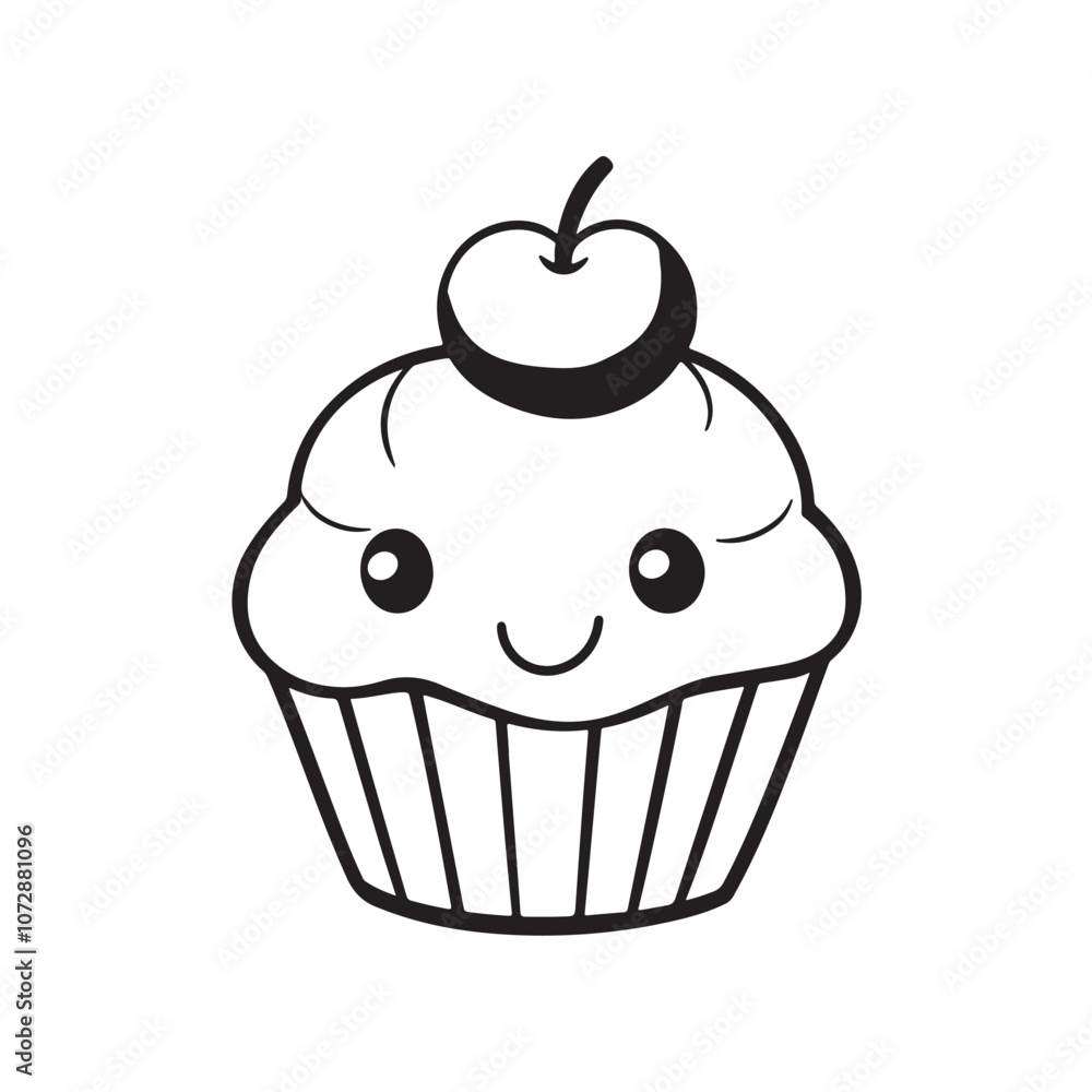 cupcake with cherry cupcake with cherry
