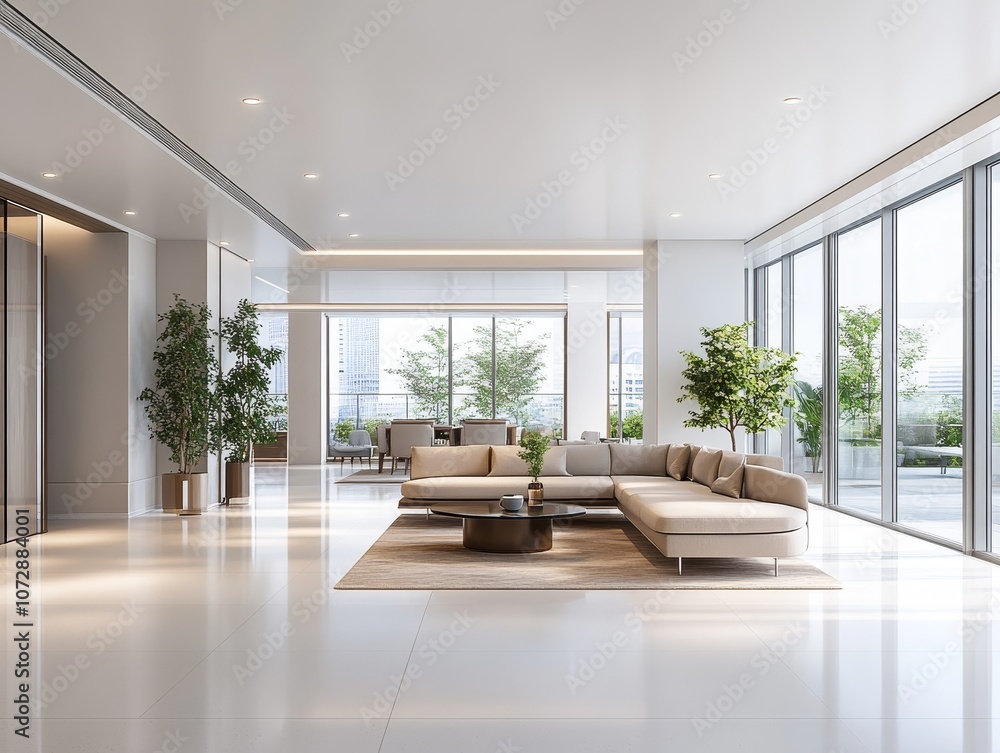 Fototapeta premium Modern Sleek Design Featuring Minimalist Aesthetics and Contemporary Elements for Interior Spaces and Architecture Inspiration