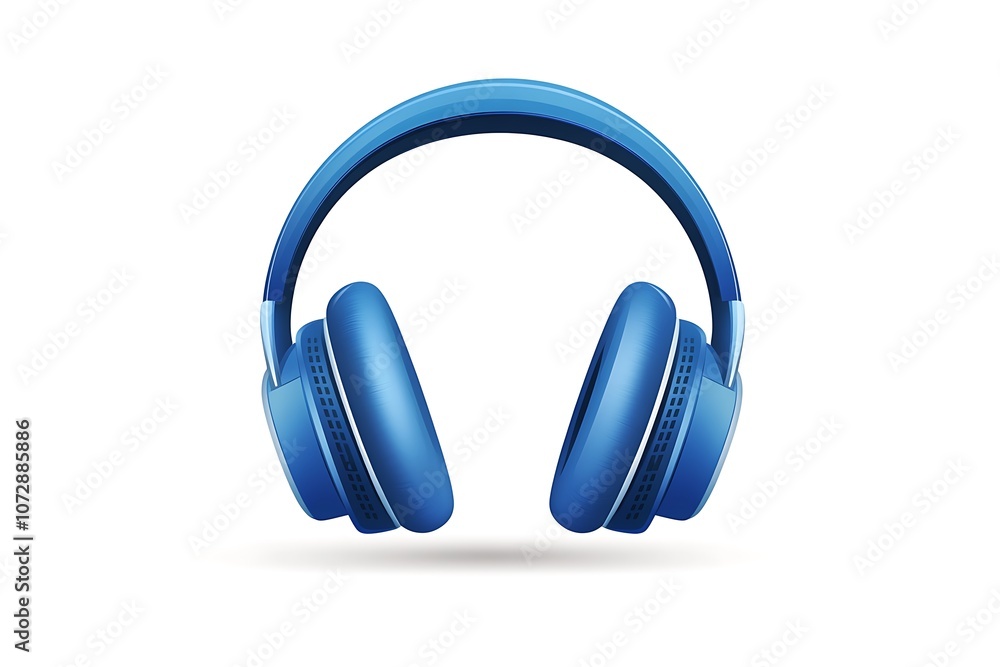 3D Rendering headphones isolated on white background 3D Rendering headphones isolated on white background