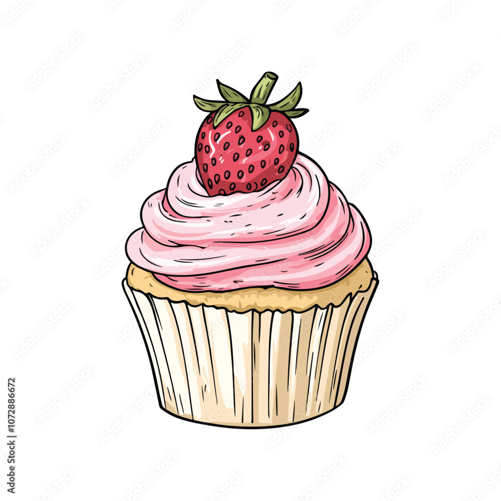 cupcake with cherry cupcake with cherry