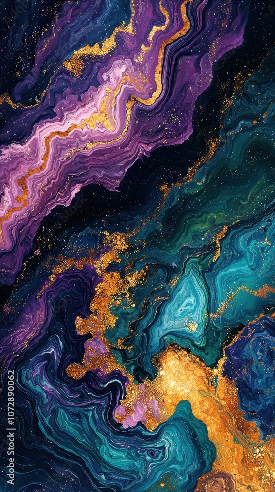 Rich fluid art background featuring marbled effects in deep jewel tones, creating an elegant and sophisticated visual texture perfect for artistic and decorative designs... Rich fluid art background featuring marbled effects in deep jewel tones, creating an elegant and sophisticated visual texture perfect for artistic and decorative designs...
