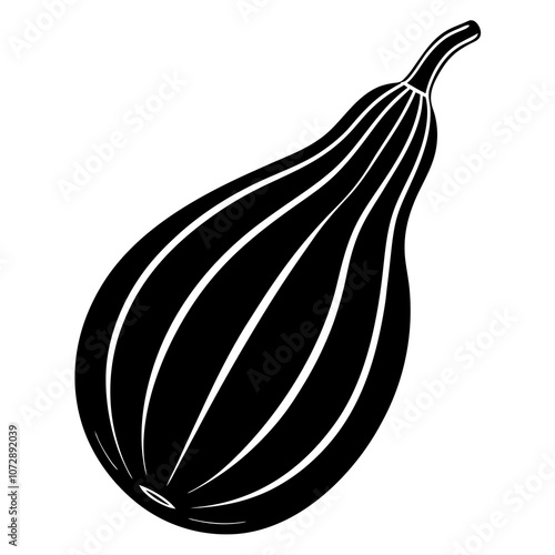 Gourd silhouette vector illustration 
