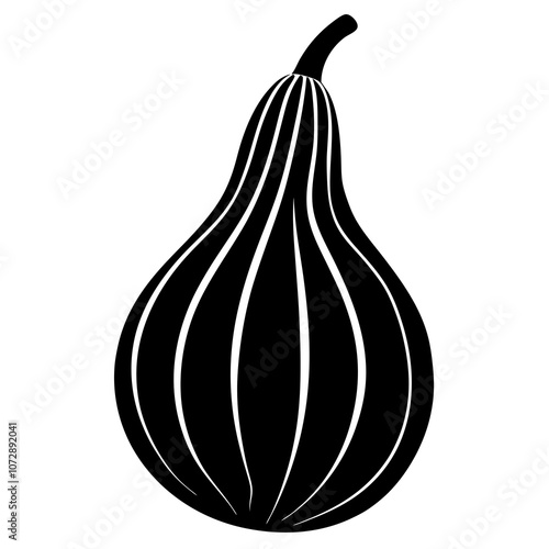Gourd silhouette vector illustration 
