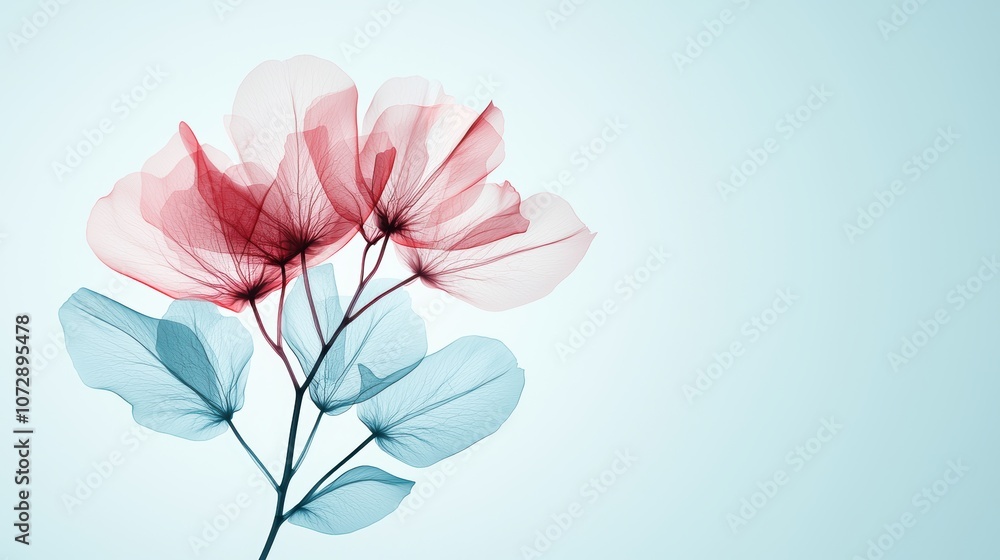 An X ray image of a flower, revealing its intricate internal structure and highlighting the beauty of nature through a scientific lens.