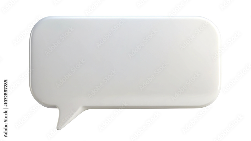 Blank white speech bubble isolated on transparent background Blank white speech bubble isolated on transparent background