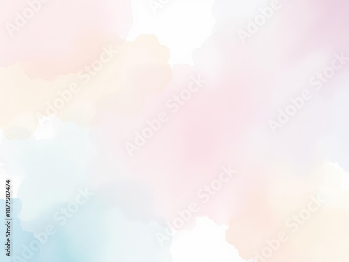 Soft pastel watercolor background with delicate brush strokes and gradients, background