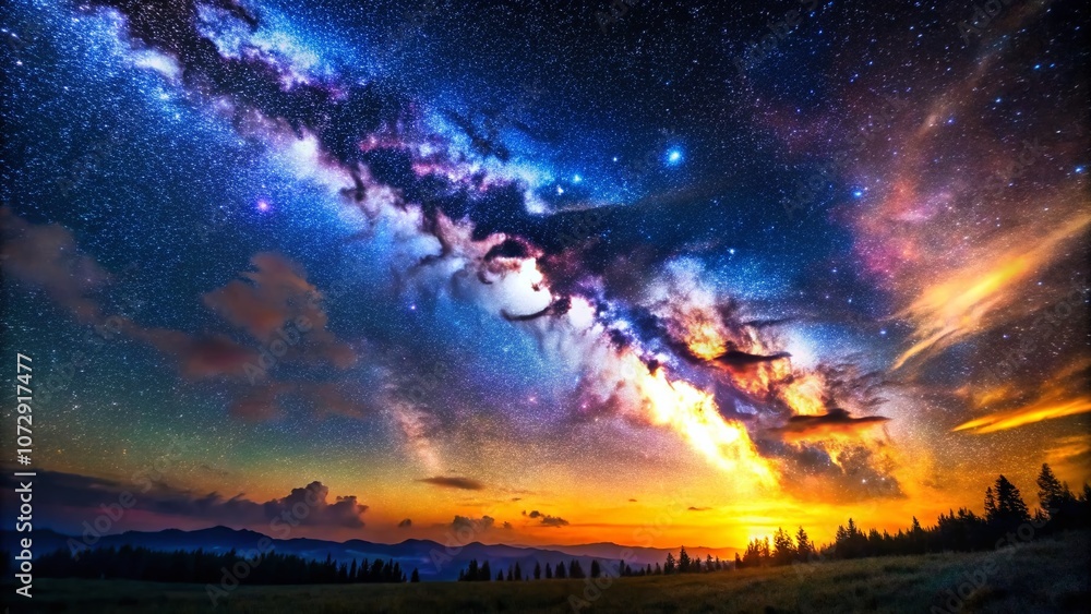 Stunning Tilt-Shift Photography of the Milky Way, a Colorful Abstract Journey Through Stars and Cosmic Wonders in the Night Sky Captured in 29.97fps for a Dreamlike Effect Stunning Tilt-Shift Photography of the Milky Way, a Colorful Abstract Journey Through Stars and Cosmic Wonders in the Night Sky Captured in 29.97fps for a Dreamlike Effect
