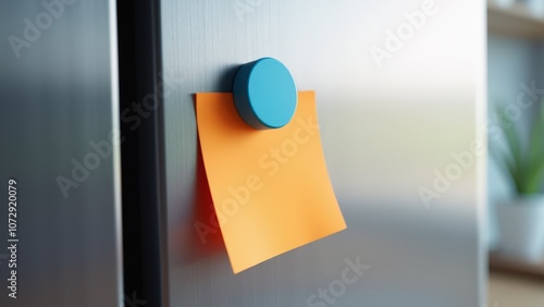 Obraz na płótnie The mockup presents refrigerator magnets personalized for adding a custom touch to kitchen reminders. w salonie