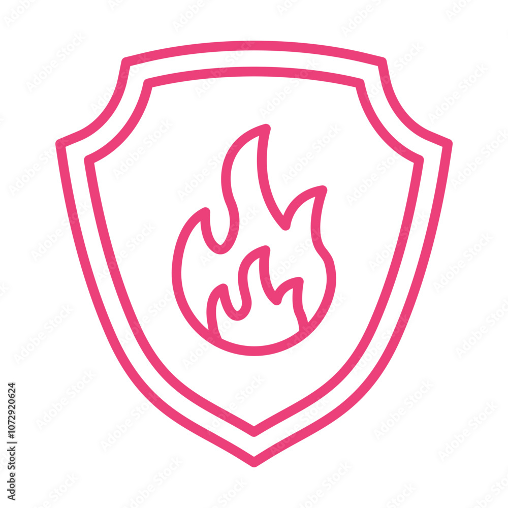 Fire Shield Icon Fire Shield Icon