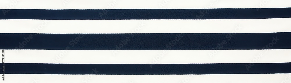 Fototapeta premium Horizontal Stripes of Navy Blue and White Fabric