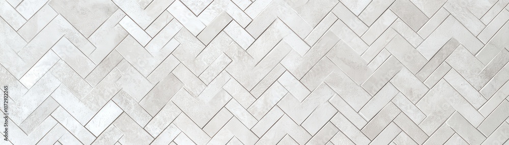 Obraz premium White Herringbone Tile Pattern