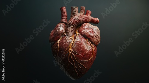 A Detailed Anatomical Model of a Human Heart