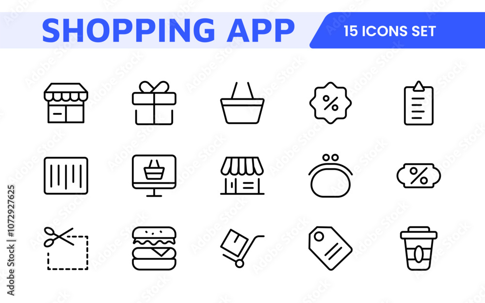 Shopping Icon Set. Vibrant and engaging icons for enhancing e-commerce platforms, perfect for product listings, cart management, and checkout processes to elevate the online shopping experience. Shopping Icon Set. Vibrant and engaging icons for enhancing e-commerce platforms, perfect for product listings, cart management, and checkout processes to elevate the online shopping experience.