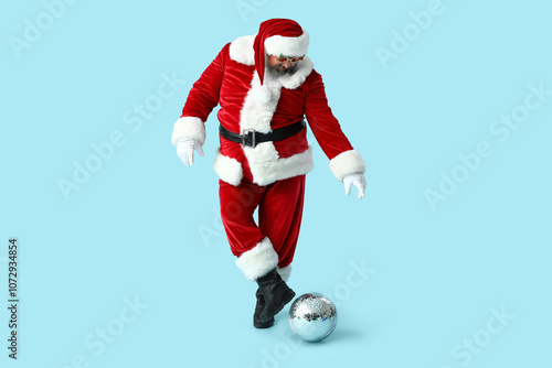Funny Santa Claus with disc...