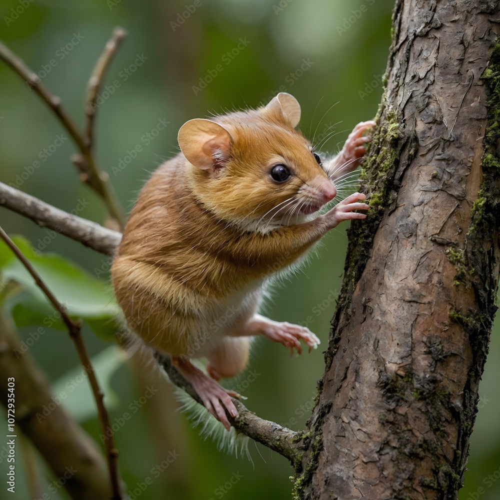 Graceful Heights: The Hazel Dormouse’s Climb Amongst the Foliage Graceful Heights: The Hazel Dormouse’s Climb Amongst the Foliage
