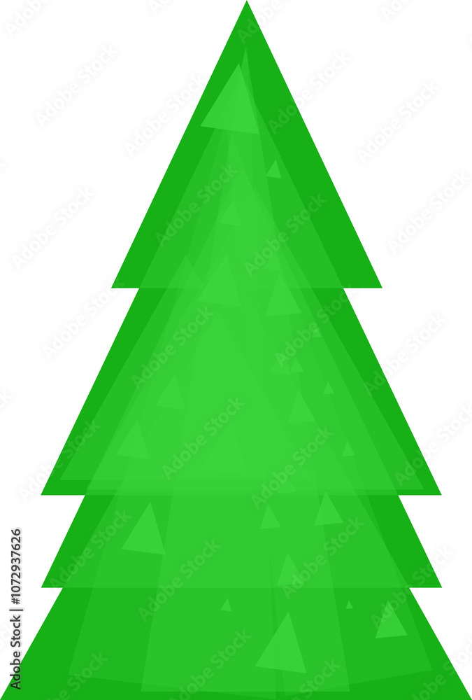 Christmas Tree icon, Xmas symbol on transparent background. PNG illustration Christmas Tree icon, Xmas symbol on transparent background. PNG illustration