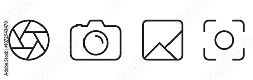 outline photography icon