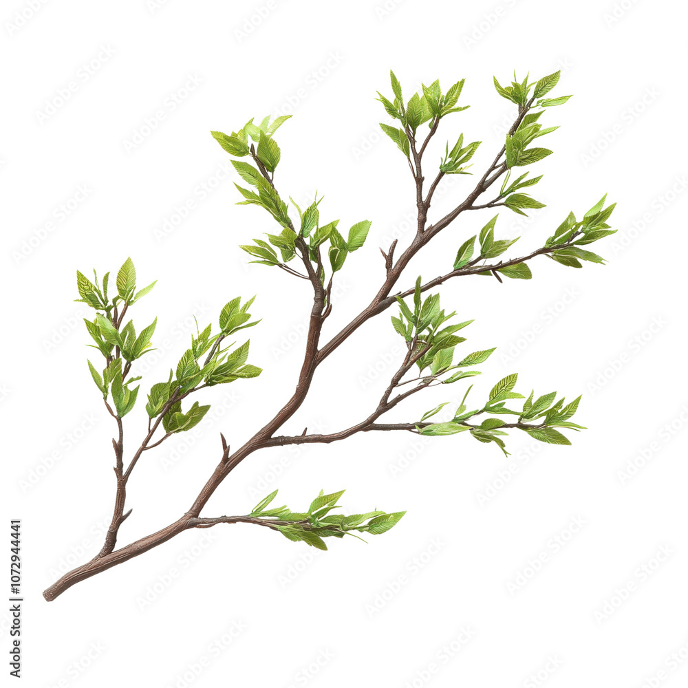 A vibrant branch with fresh green leaves, symbolizing growth and renewal, perfect for nature-themed projects, botanical illustrations, or eco-friendly designs. A vibrant branch with fresh green leaves, symbolizing growth and renewal, perfect for nature-themed projects, botanical illustrations, or eco-friendly designs.