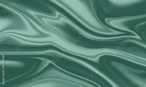 Wallpaper Mural Flowing abstract background in muted green tones with a silky, wave-like texture, creating a relaxing, nature-inspired effect. Torontodigital.ca