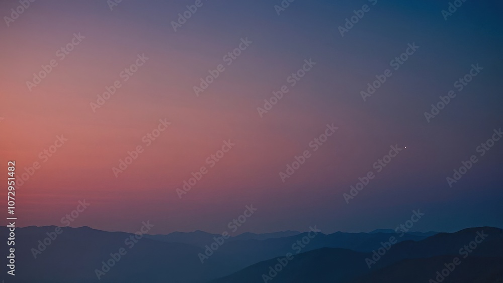 Serene Mountain Sunset Serene Mountain Sunset