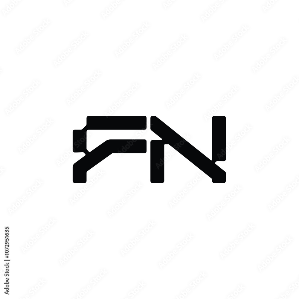 FN monogram logo design letter text name symbol monochrome logotype alphabet character simple logo FN monogram logo design letter text name symbol monochrome logotype alphabet character simple logo