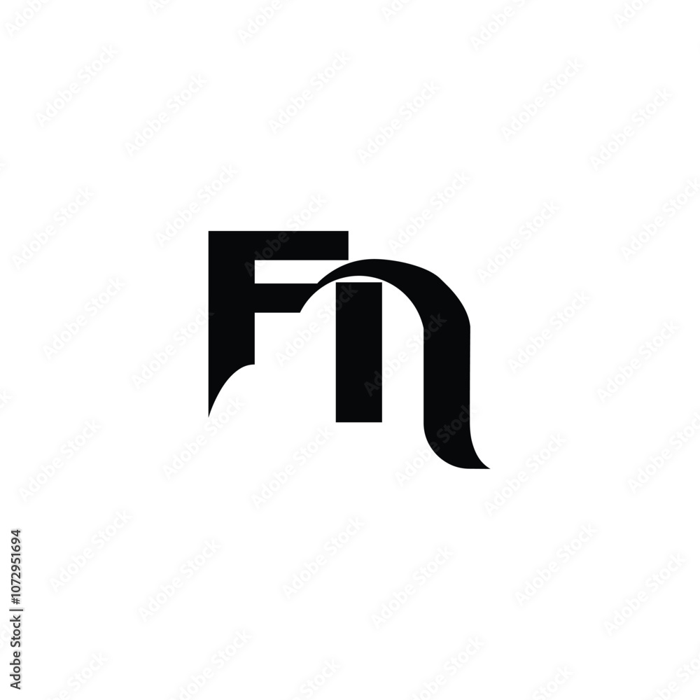 FN monogram logo design letter text name symbol monochrome logotype alphabet character simple logo FN monogram logo design letter text name symbol monochrome logotype alphabet character simple logo