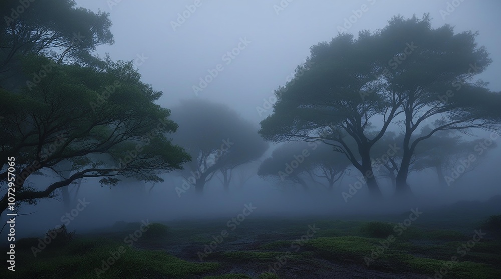 fog in the forest fog in the forest