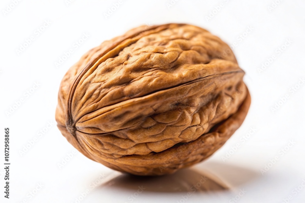 Tilt-Shift Walnut Shell Isolated White Background Tilt-Shift Walnut Shell Isolated White Background