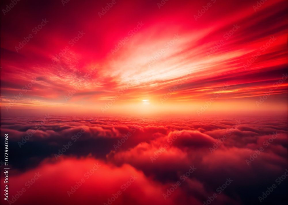 Fototapeta premium Abstract Red Blurry Gradient Color Mesh - A Stunning Visual Experience Captured from Above, Perfect for Backgrounds, Digital Art, and Modern Aesthetic Designs. Vibrant and Enigmatic.