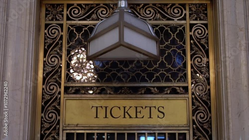 Elegant ticket booth showcases exquisite Art Deco design and captivating charm