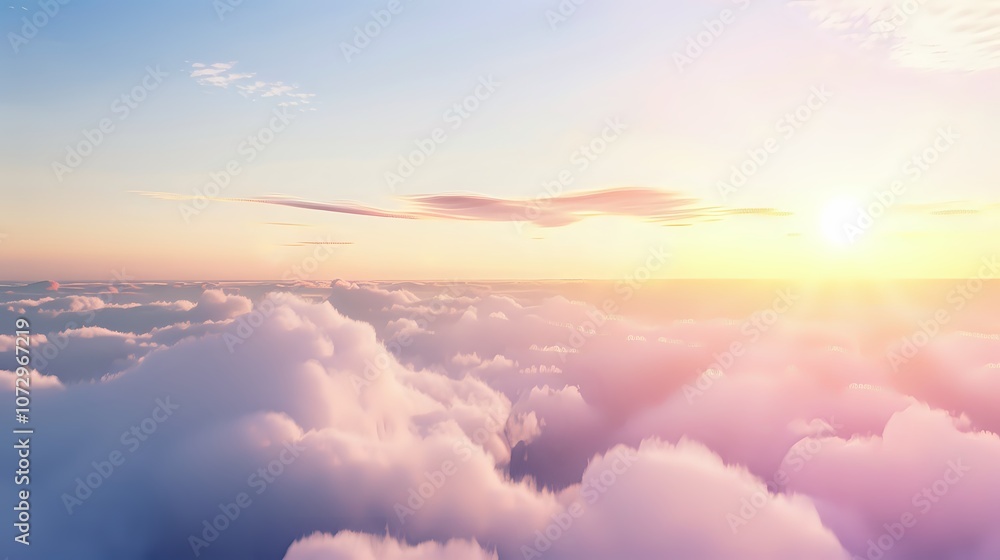 Soft Pink Sunset Clouds Soft Pink Sunset Clouds