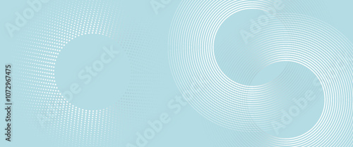Modern abstract background. Glossy white gradient circle lines. Minimal geometric pattern. Simple graphic elements. Futuristic concept. Suitable for cover, poster, banner, brochure, eps10.