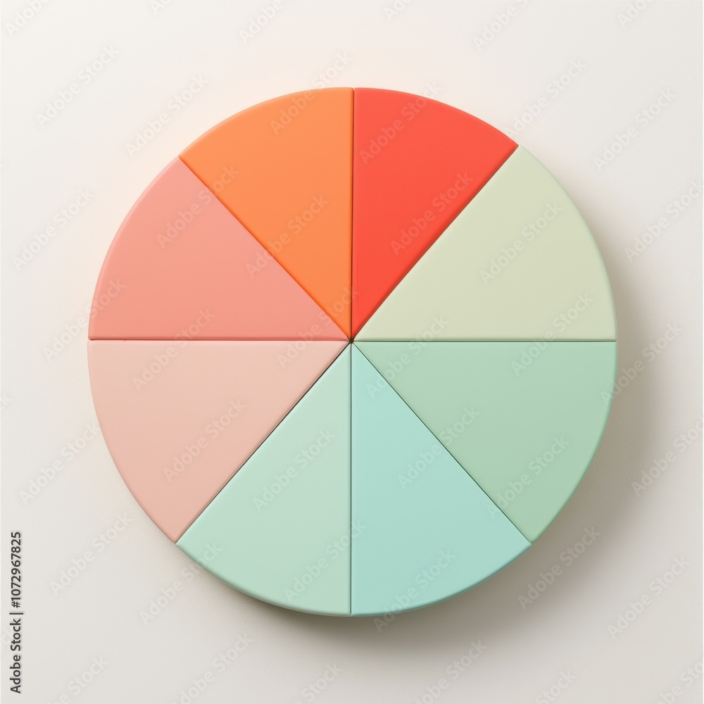 Obraz premium Create stunning visual displays using a colorful geometric pie chart for effective visual communication