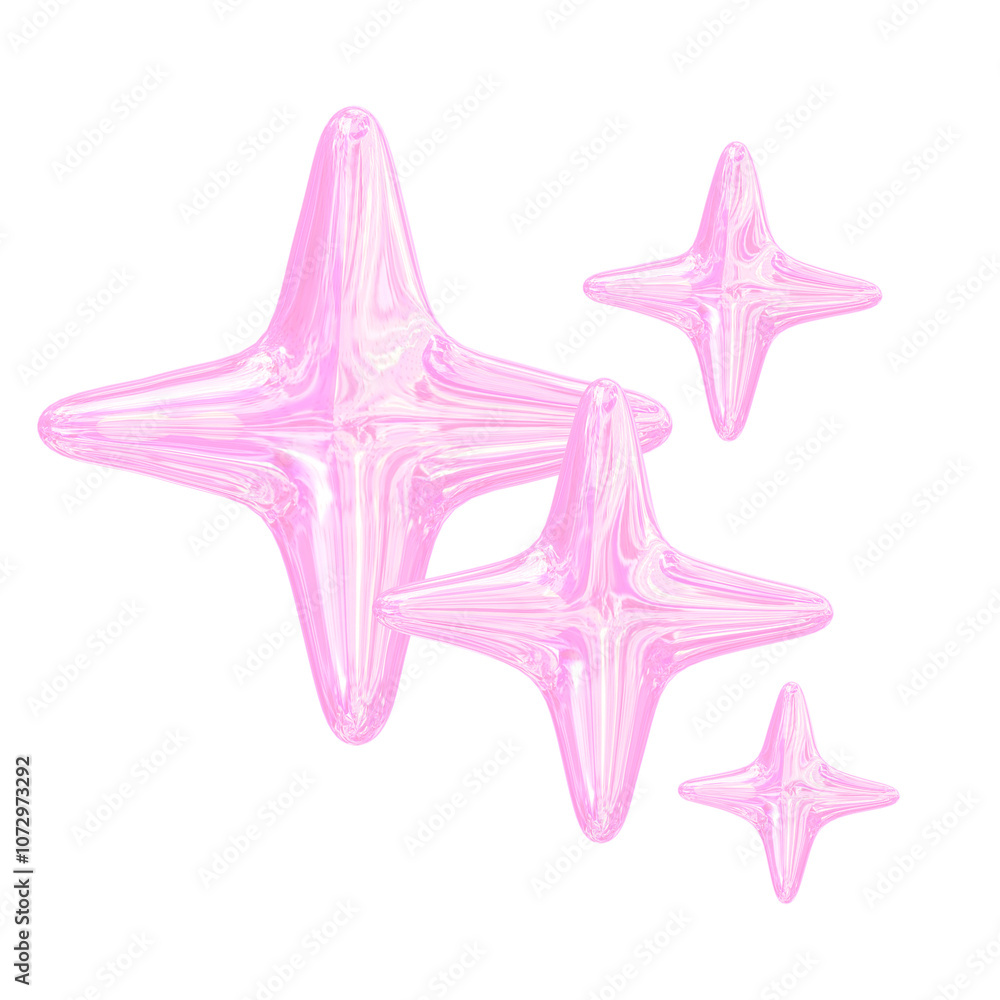 3D Glittery Glossy Pink Princess Stickers 3D Glittery Glossy Pink Princess Stickers